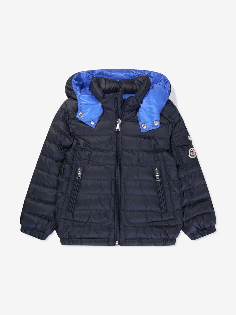 Boys Down Padded Lauros Jacket in Navy