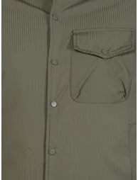 Men Olive Button-Down Corduroy Jacket - 4