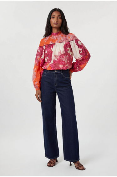 Baroque Balloon Sleeve Blouse