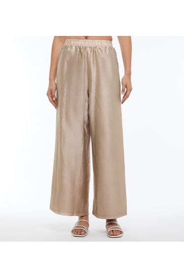 BCBG-SILKY WIDE LEG TROUSER