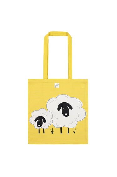 Lazy Jacks Sheep Tote Bag - Yellow