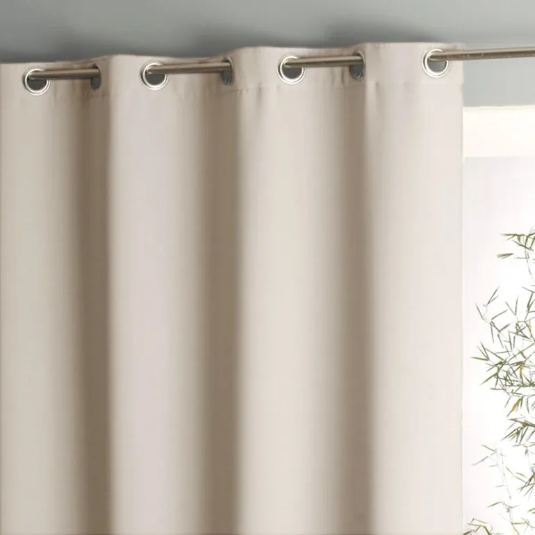 Voda Double-Sided Single Blackout Curtain with Eyelets - 2