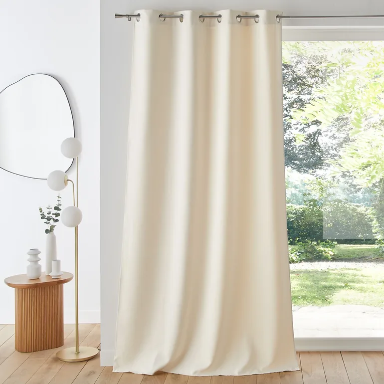 Voda Double-Sided Single Blackout Curtain with Eyelets - 1