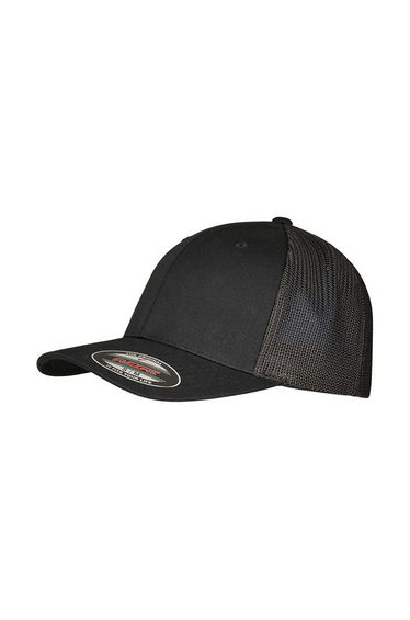 Flexfit Unisex Adult Mesh Recycled Trucker Cap - Black