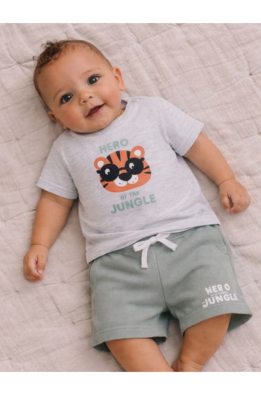 Baby Boys Graphic T-Shirt and Shorts Set