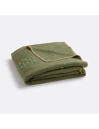 Justin Throw with Floral Embroidery - 3