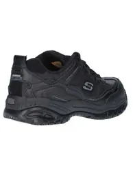 Skechers Mens Soft Stride Work Trainer - Black - 1