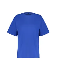 Saks 100% Cotton Premium Oversize/Wide Fit Crew Neck Knitted T-Shirt - 5