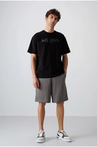 TOMMY Oversized Printed Crew Neck T-Shirt