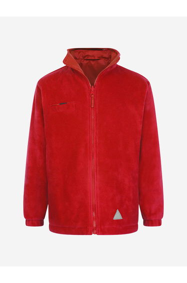 Zeco Kids School Reversible Fleece Jacket in Red