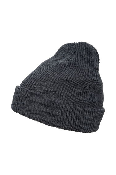 Flexfit Unisex Adult Knitted Long Beanie - Dark Grey