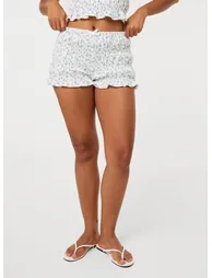 Ditsy Print Micro Shorts - 3