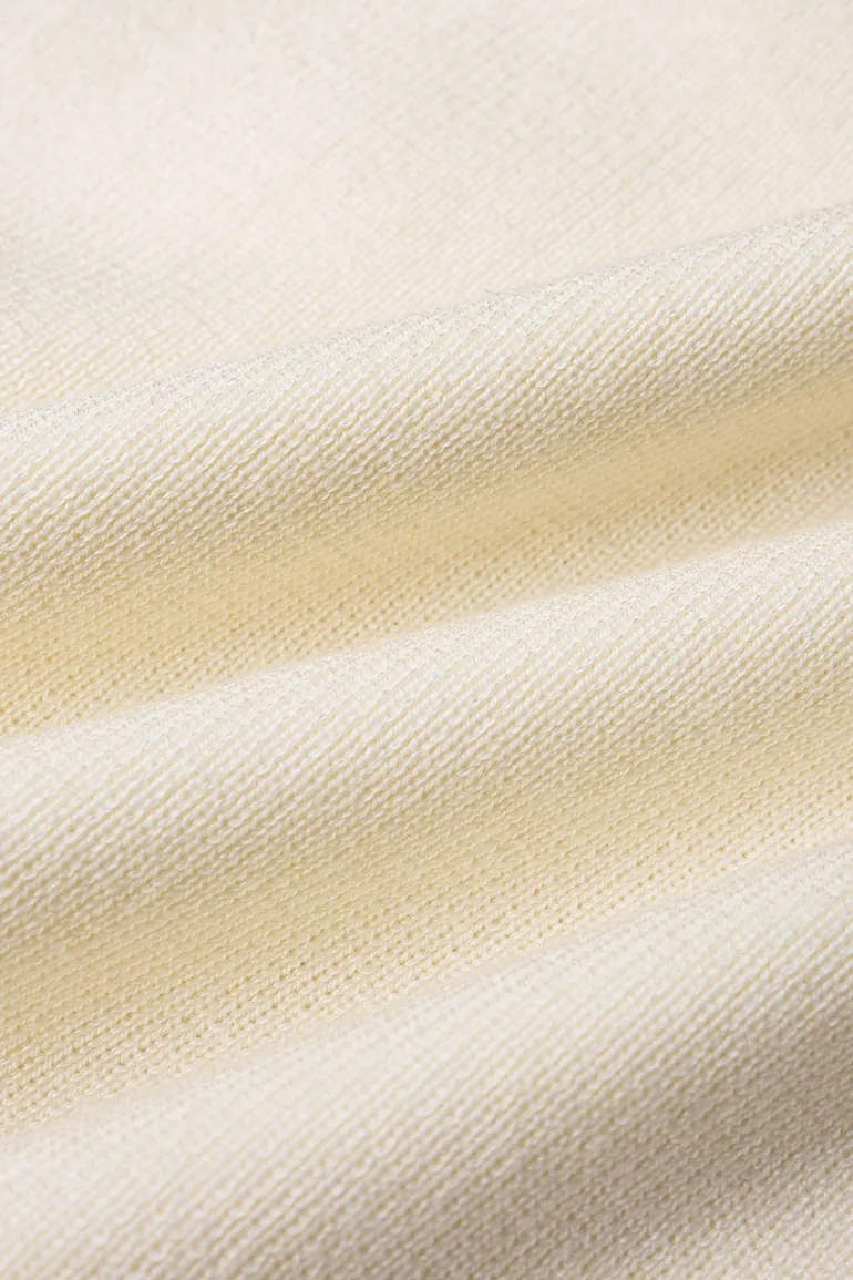 Knit Contrast Trim Metallic Button Skirt - 4