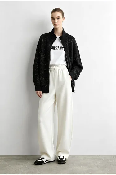 Sequin Yarn Knit Jacket