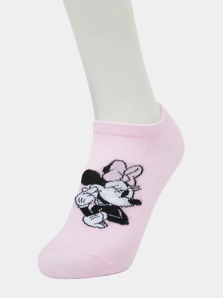 Girls Set of 3 - Minnie Mouse Ankle Socks - 5