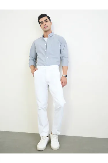 Men Checkered Button-Down Shirt
