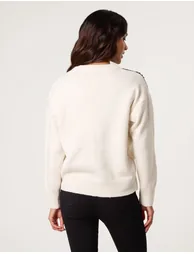 Embroidery Shoulder Detailing Jumper - 3