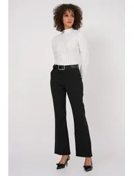 Belted Spanish Leg Trousers
