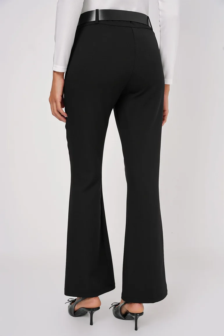 Belted Spanish Leg Trousers - 5