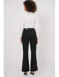 Belted Spanish Leg Trousers - 4