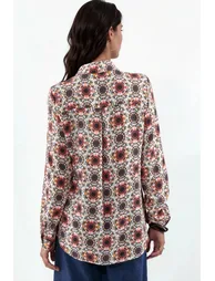 BDART Patterned Long Sleeve Shirt with Button Closure - 2