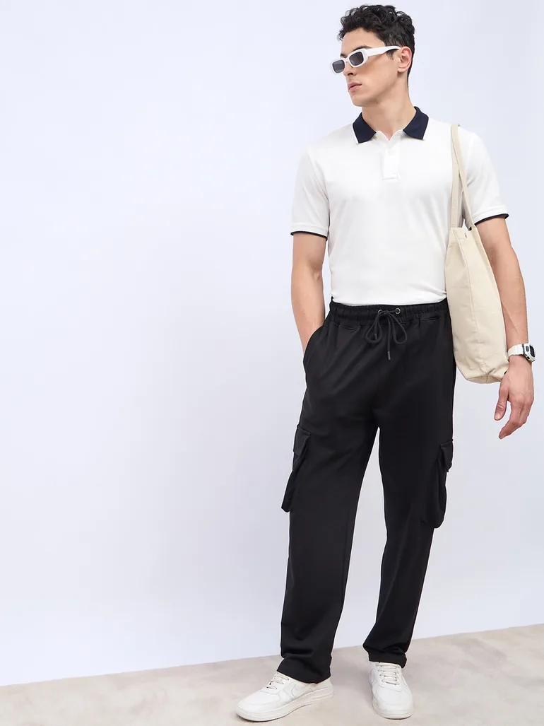Oversized Straight Leg Joggers with Cargo Pockets
