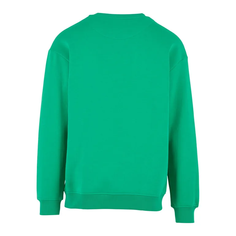 Build Your Brand Mens Crew Neck Plain Sweatshirt - Grass Green - 1