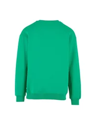 Build Your Brand Mens Crew Neck Plain Sweatshirt - Grass Green - 1
