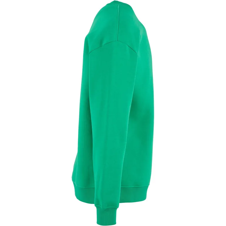 Build Your Brand Mens Crew Neck Plain Sweatshirt - Grass Green - 2