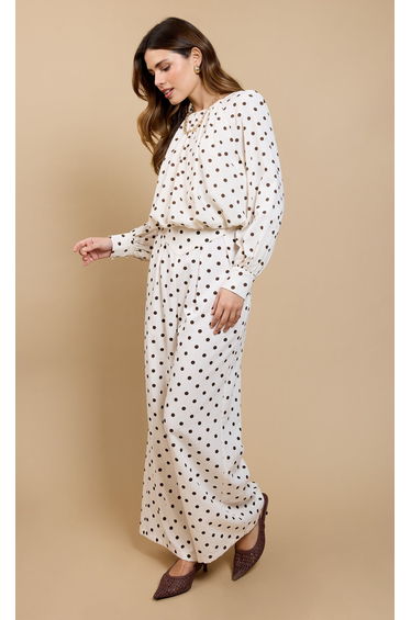 Clarisse Polka Dot Wide Leg Trousers
