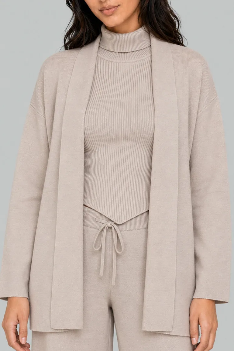 Long Open-Front Cardigan - 2