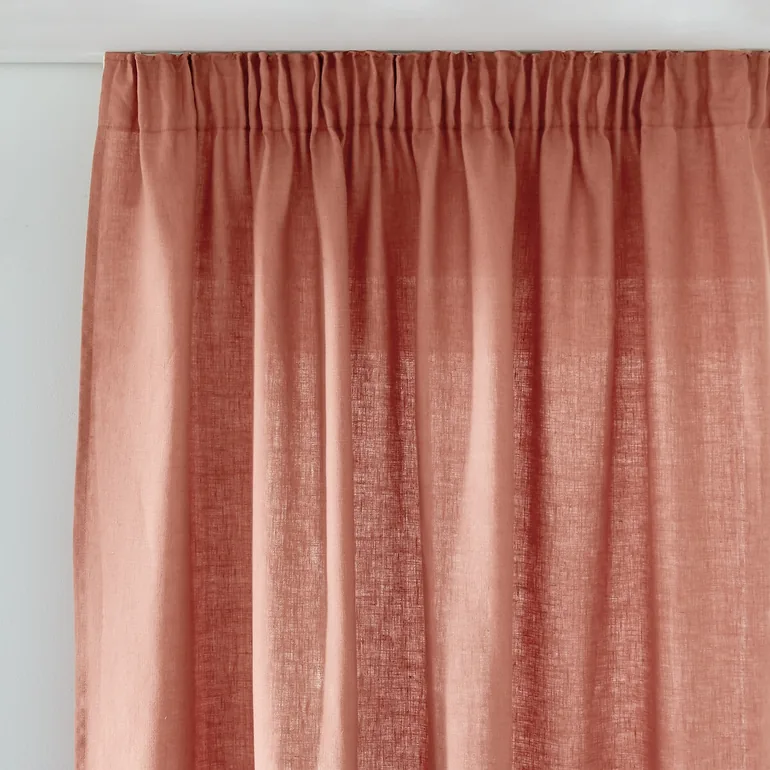 Onega Washed Linen Curtain with Pencil Pleat and Wave - 2