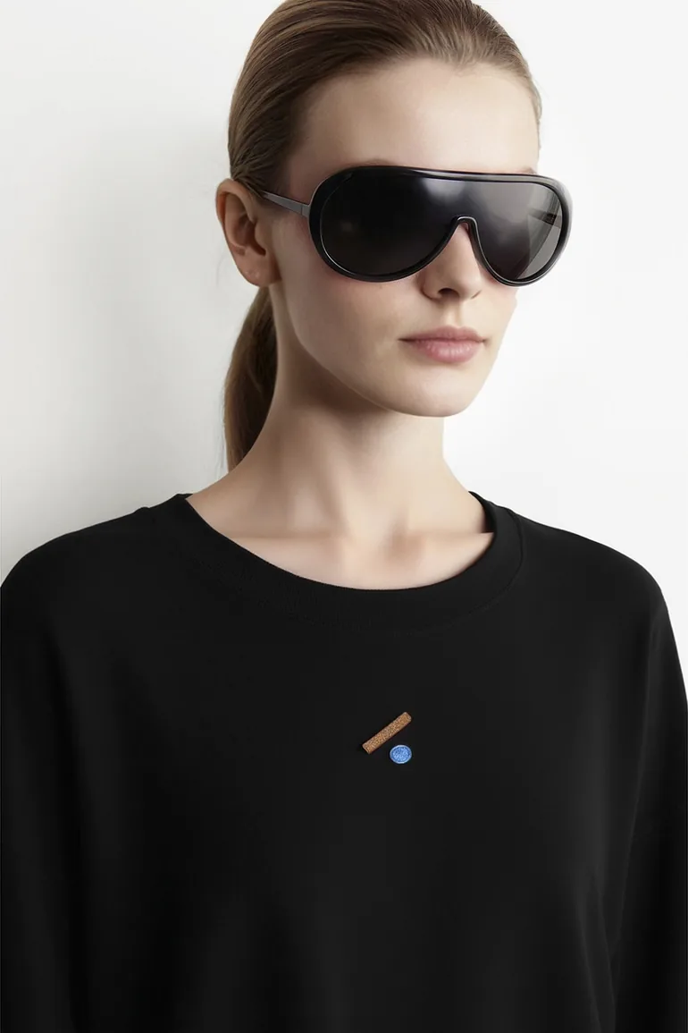 Embroidered Air Layer Tee - 2