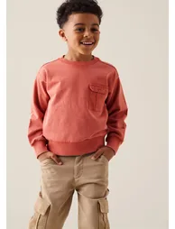 Enzo Utility Sweatshirt - Orange - 1