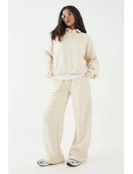DSGN Studio Self Fabric Applique Straight Leg Jogger - stone