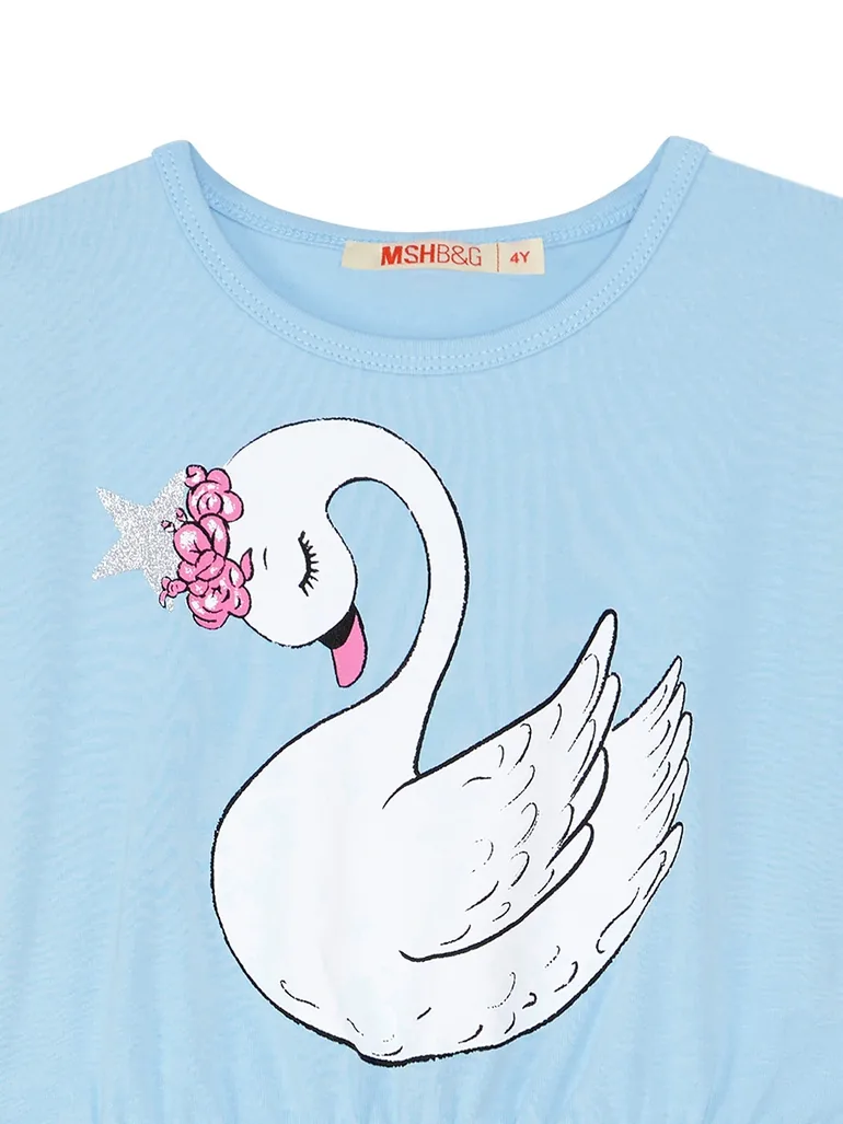 Star Swan Girls Tulle Dress - 4