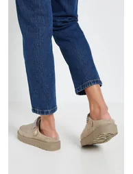 Zinnias Faux Slingback Closed Toe Cosy Mules - 2