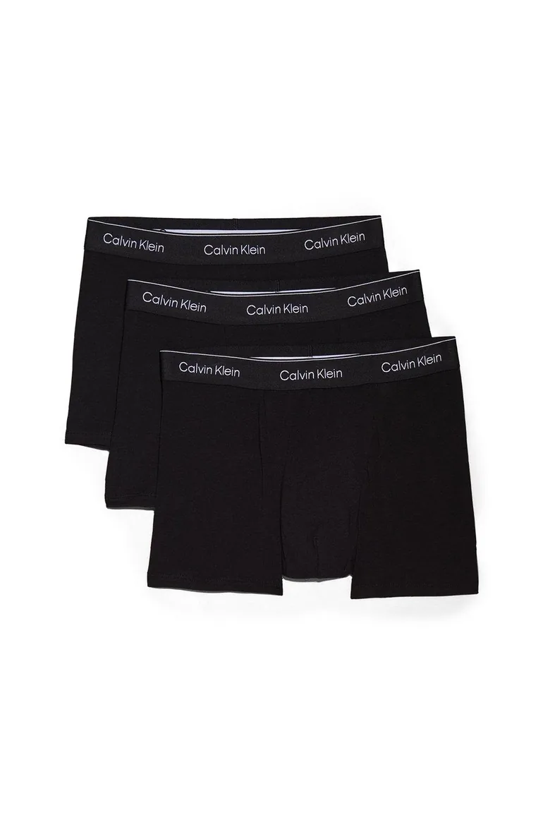 Icon Cotton Relaxed Fit Trunk 3P, Black