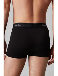 Icon Cotton Relaxed Fit Trunk 3P, Black - 3