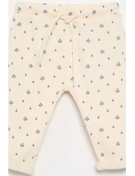 Patterned jogging pants WHITE - 1