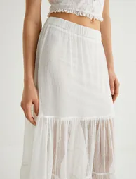 Maxi Tulle Skirt - 4