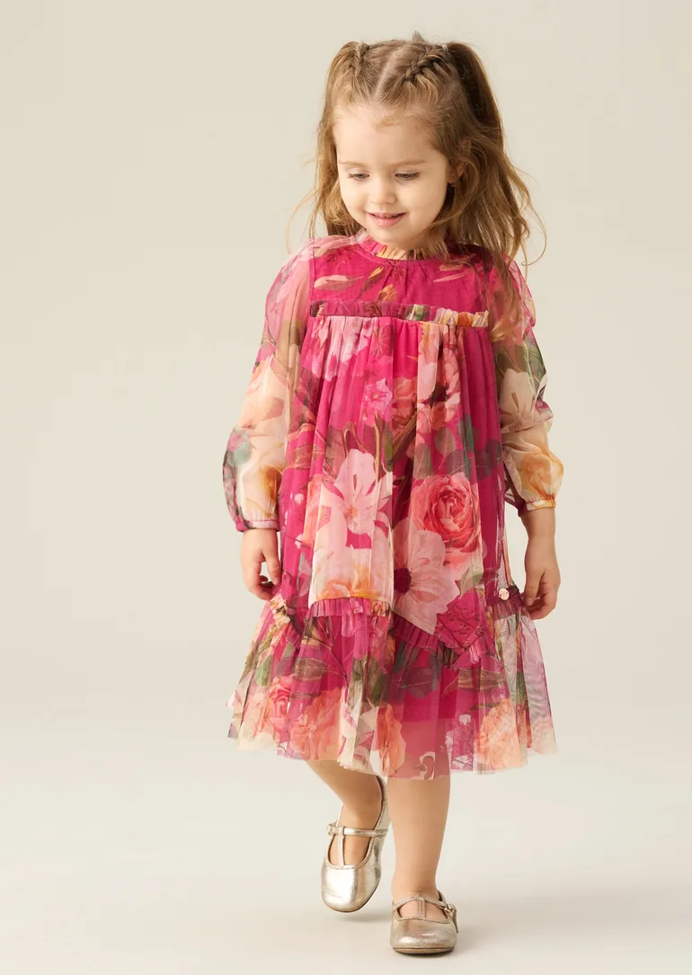 Isadora Mesh Dress - Pink