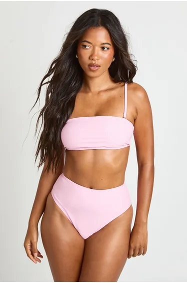 Essentials Bandeau Bikini Top - pink