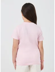 Graphic Print Round Neck T-Shirt - 4