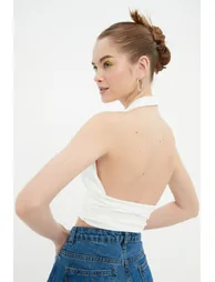 Blouse - Ecru - Slim fit - 5