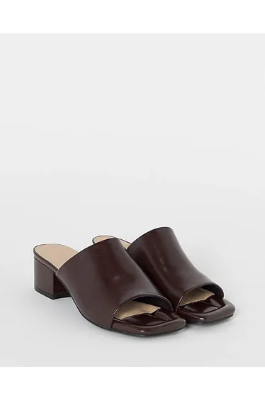 Low Block Heel Mules Extra Wide Fit