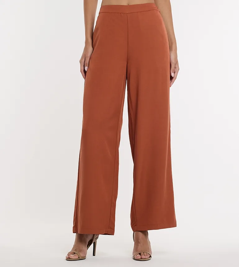 BCBG SOLID WOVEN PANTS - 1