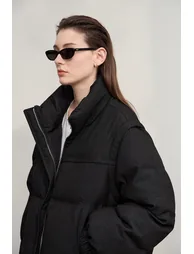 Detachable Sleeve Two - way Down Jacket - 2