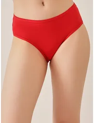 Pack of 3-Mid Hipster Bikini with Inner Elastic - Cotton - 5