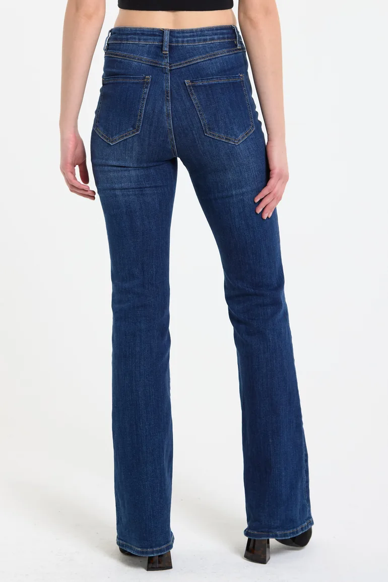 Classic Bootcut Stretch Denim Jeans - 2